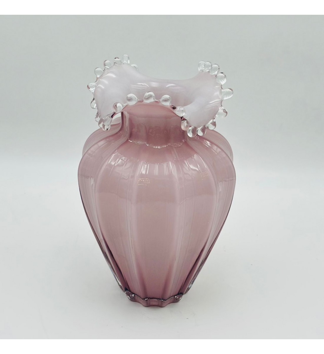 فازة ديكور أنيقة مصنوعة من الزجاج،14×14×28سم 