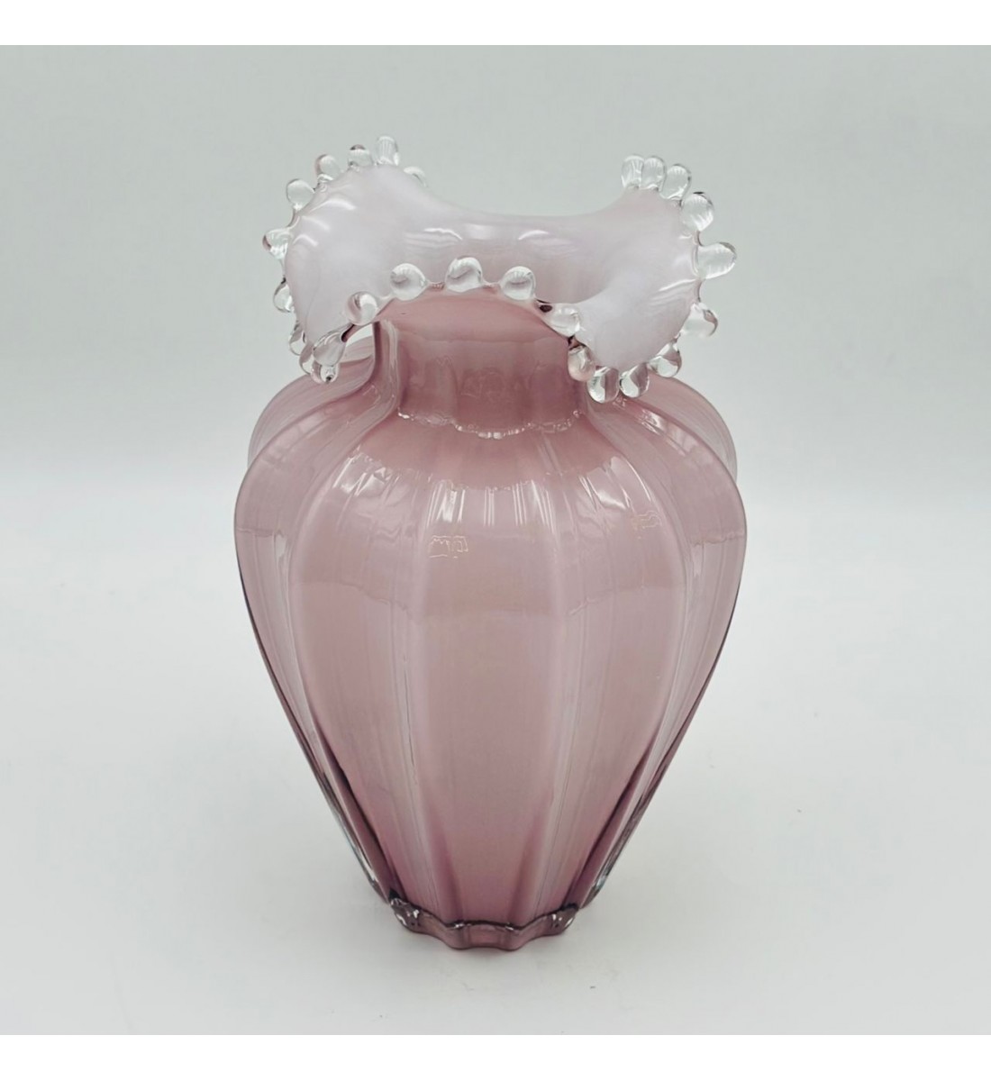 فازة ديكور أنيقة مصنوعة من الزجاج،14×14×28سم 