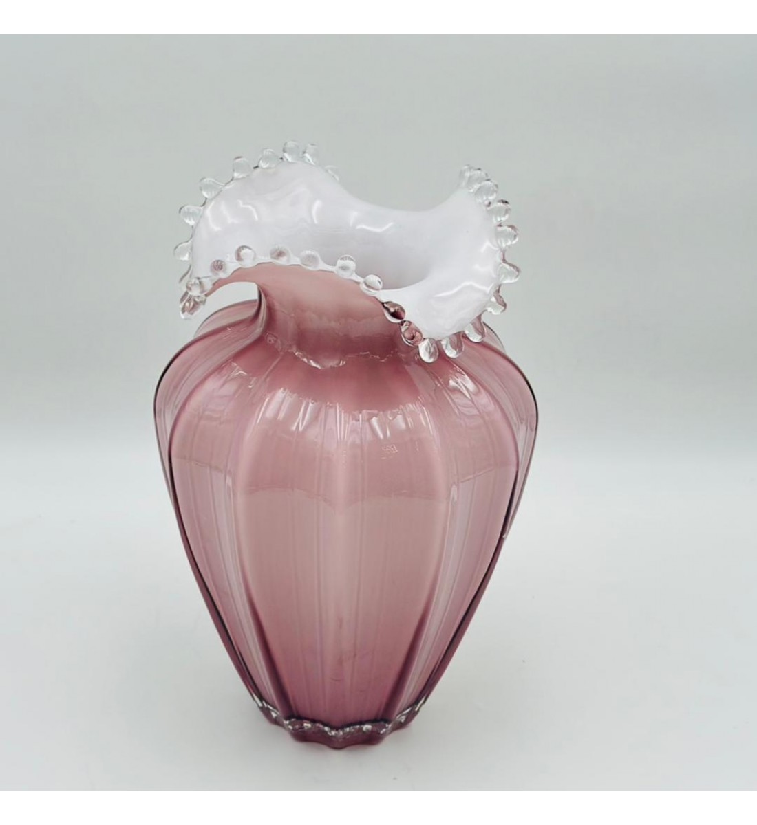 فازة ديكور أنيقة مصنوعة من الزجاج، 18×18×33سم 