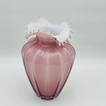 فازة ديكور أنيقة مصنوعة من الزجاج، 18×18×33سم 