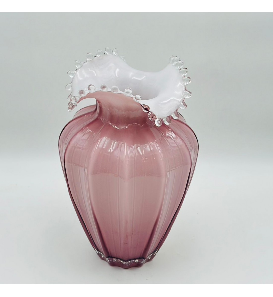 فازة ديكور أنيقة مصنوعة من الزجاج، 18×18×33سم 