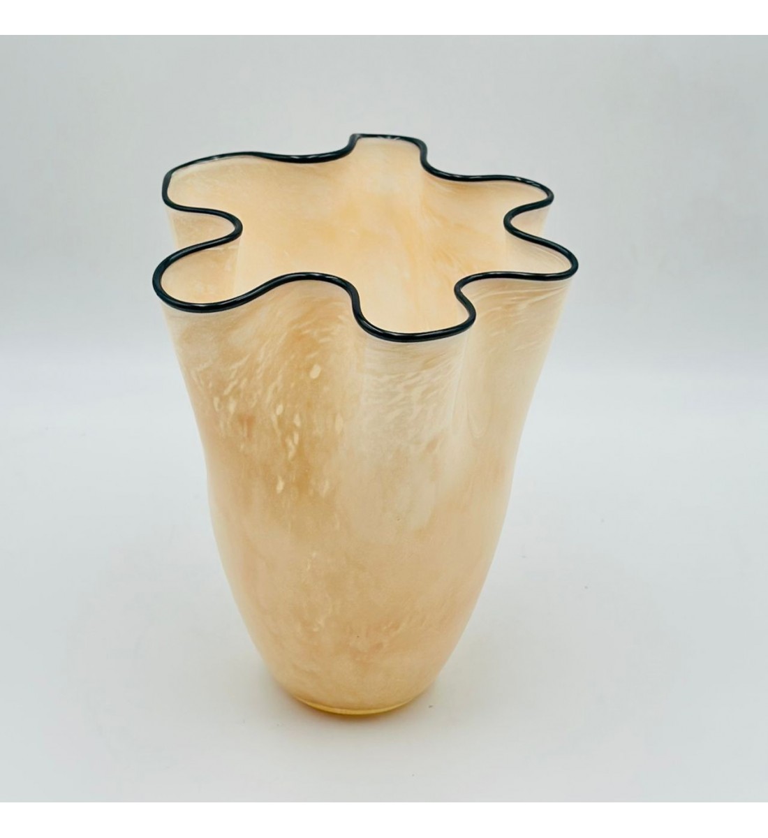 فازة ديكور أنيقة مصنوعة من الزجاج، 22×22×24سم 