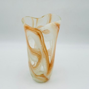 فازة ديكور أنيقة مصنوعة من الزجاج،15×11×29سم 