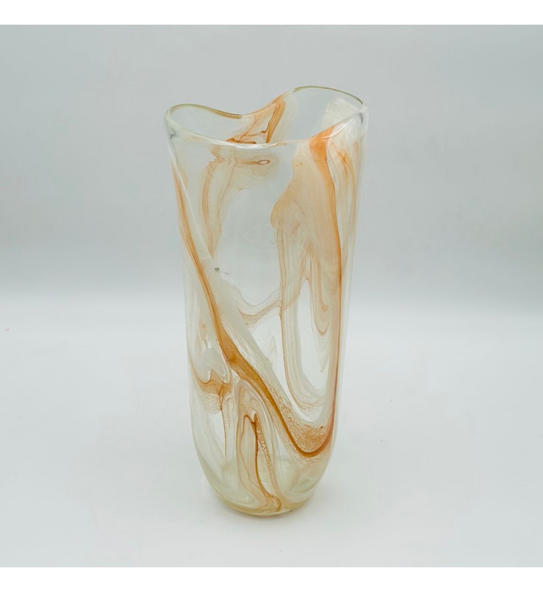 فازة ديكور أنيقة مصنوعة من الزجاج35×16×10سم