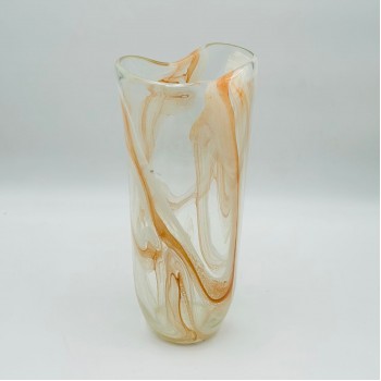 فازة ديكور أنيقة مصنوعة من الزجاج35×16×10سم