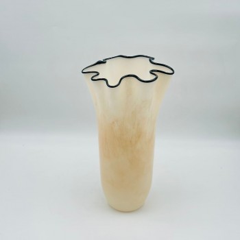 فازة ديكور أنيقة مصنوعة من الزجاج18×18×36سم 