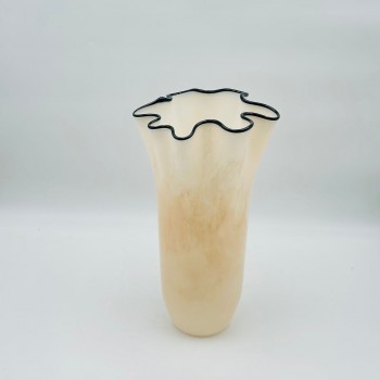 فازة ديكور أنيقة مصنوعة من الزجاج18×18×36سم 