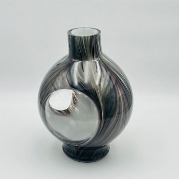 فازة ديكور أنيقة مصنوعة من الزجاج32×8×8سم 