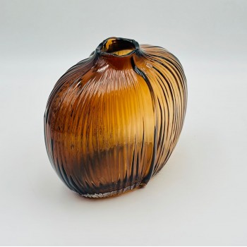 فازة ديكور أنيقة مصنوعة من الزجاج22×5×5سم 