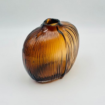 فازة ديكور أنيقة مصنوعة من الزجاج22×5×5سم 