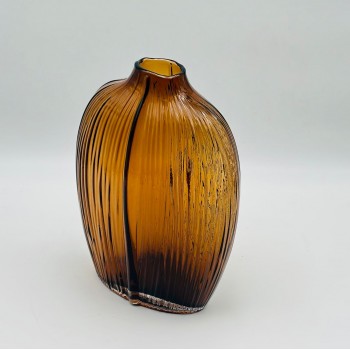 فازة ديكور أنيقة مصنوعة من الزجاج 28×5×5سم 