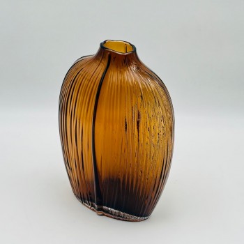 فازة ديكور أنيقة مصنوعة من الزجاج 28×5×5سم 