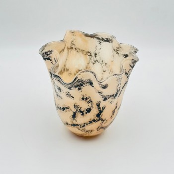 فازة ديكور أنيقة مصنوعة من الزجاج19×19×20سم 