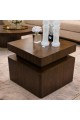 طاولة قهوة أنيقة بتصميم عصري ولون بني فاخر،60×60×60سم  (منتج تفصيل )