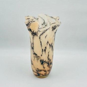 فازة ديكور أنيقة مصنوعة من الزجاج34×20×20سم 