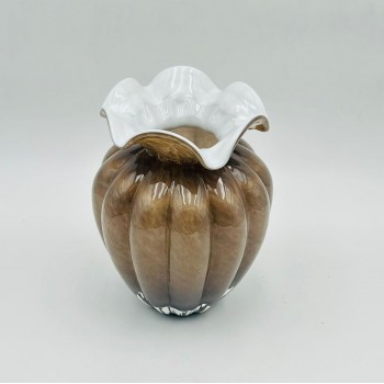 فازة ديكور أنيقة مصنوعة من الزجاج 14×14×22سم 