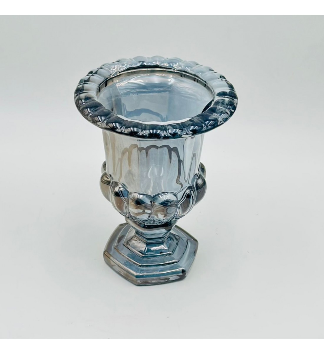 فازة ديكور أنيقة مصنوعة من الزجاج15×15×20سم 