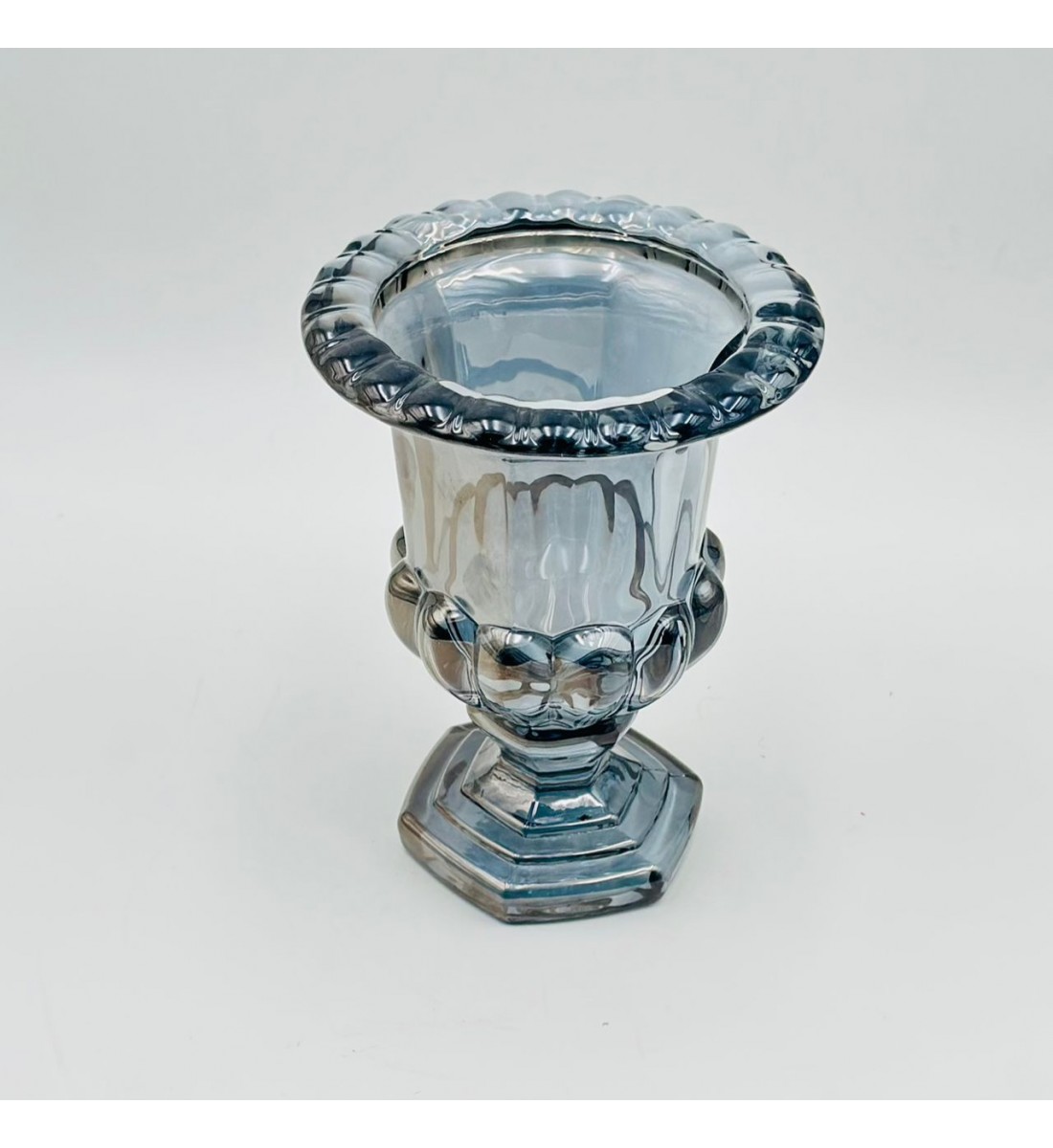 فازة ديكور أنيقة مصنوعة من الزجاج15×15×20سم 