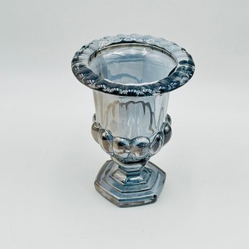 فازة ديكور أنيقة مصنوعة من الزجاج15×15×20سم 