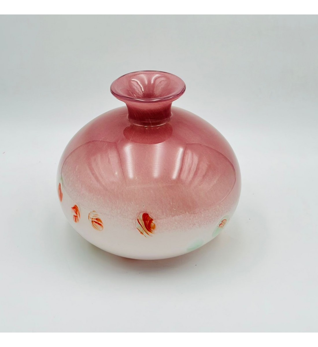 فازة ديكور أنيقة مصنوعة من الزجاج10×10×25سم 