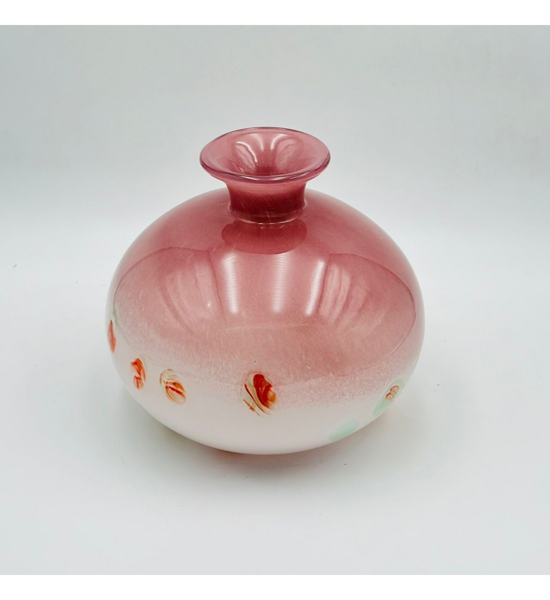 فازة ديكور أنيقة مصنوعة من الزجاج10×10×25سم 