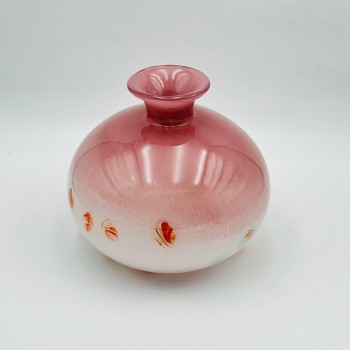 فازة ديكور أنيقة مصنوعة من الزجاج10×10×25سم 