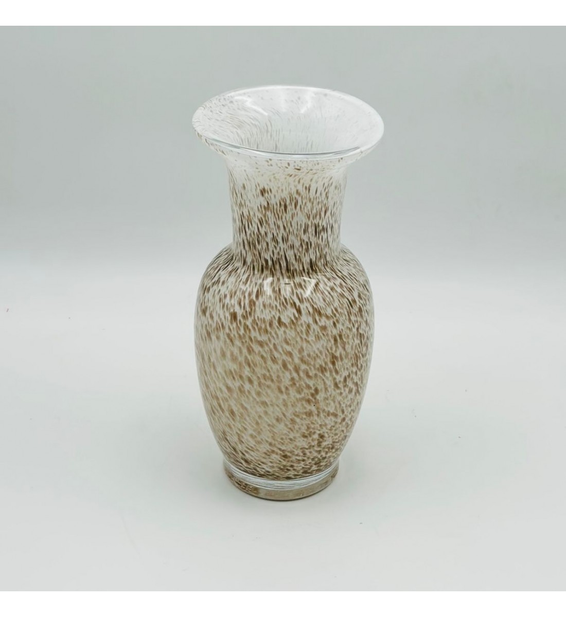 فازة ديكور أنيقة مصنوعة من الزجاج 12×12×30سم 