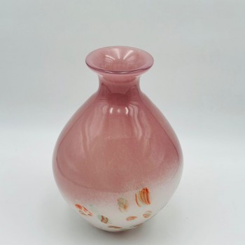 فازة ديكور أنيقة مصنوعة من الزجاج10×10×32سم 