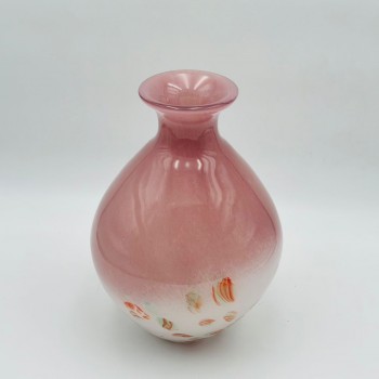 فازة ديكور أنيقة مصنوعة من الزجاج10×10×32سم 