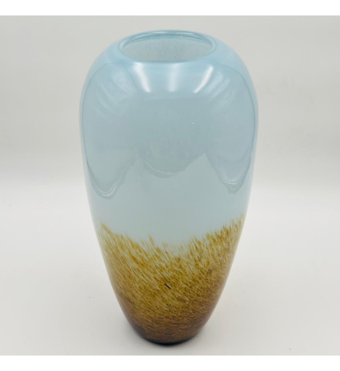 فازة ديكور أنيقة مصنوعة من الزجاج 40×9×9سم 