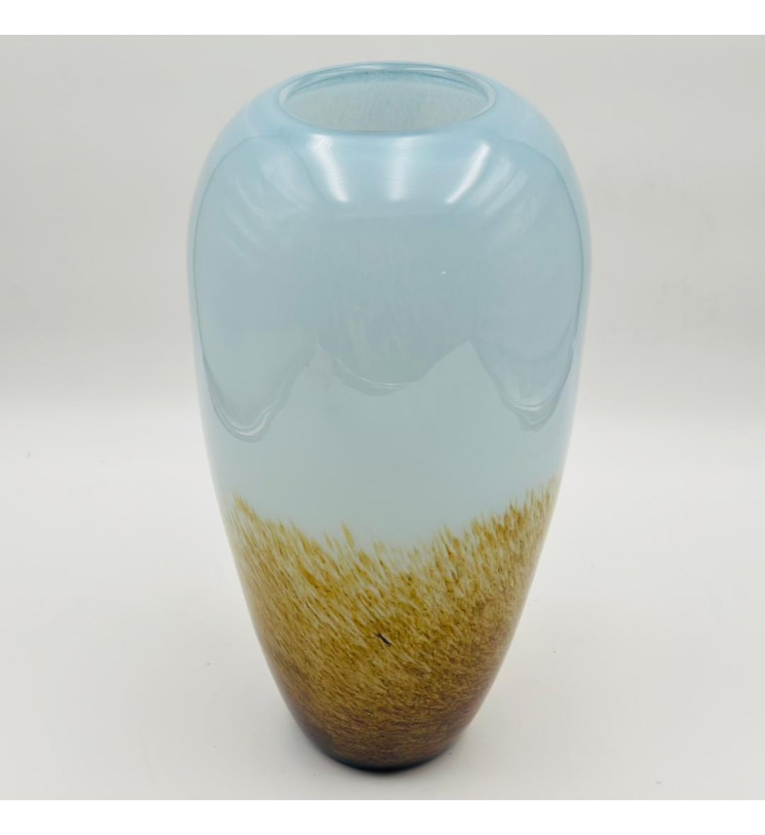 فازة ديكور أنيقة مصنوعة من الزجاج 40×9×9سم 