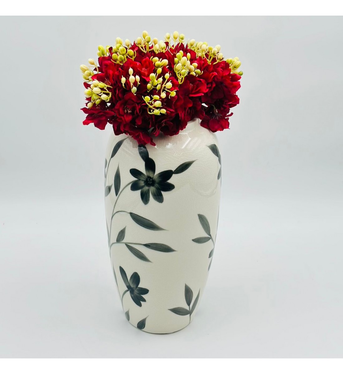 فازة ديكور أنيقة مصنوعة سيراميك26×7×7سم 