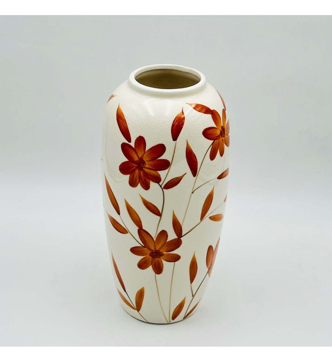 فازة ديكور أنيقة مصنوعة سيراميك26×7×7سم 