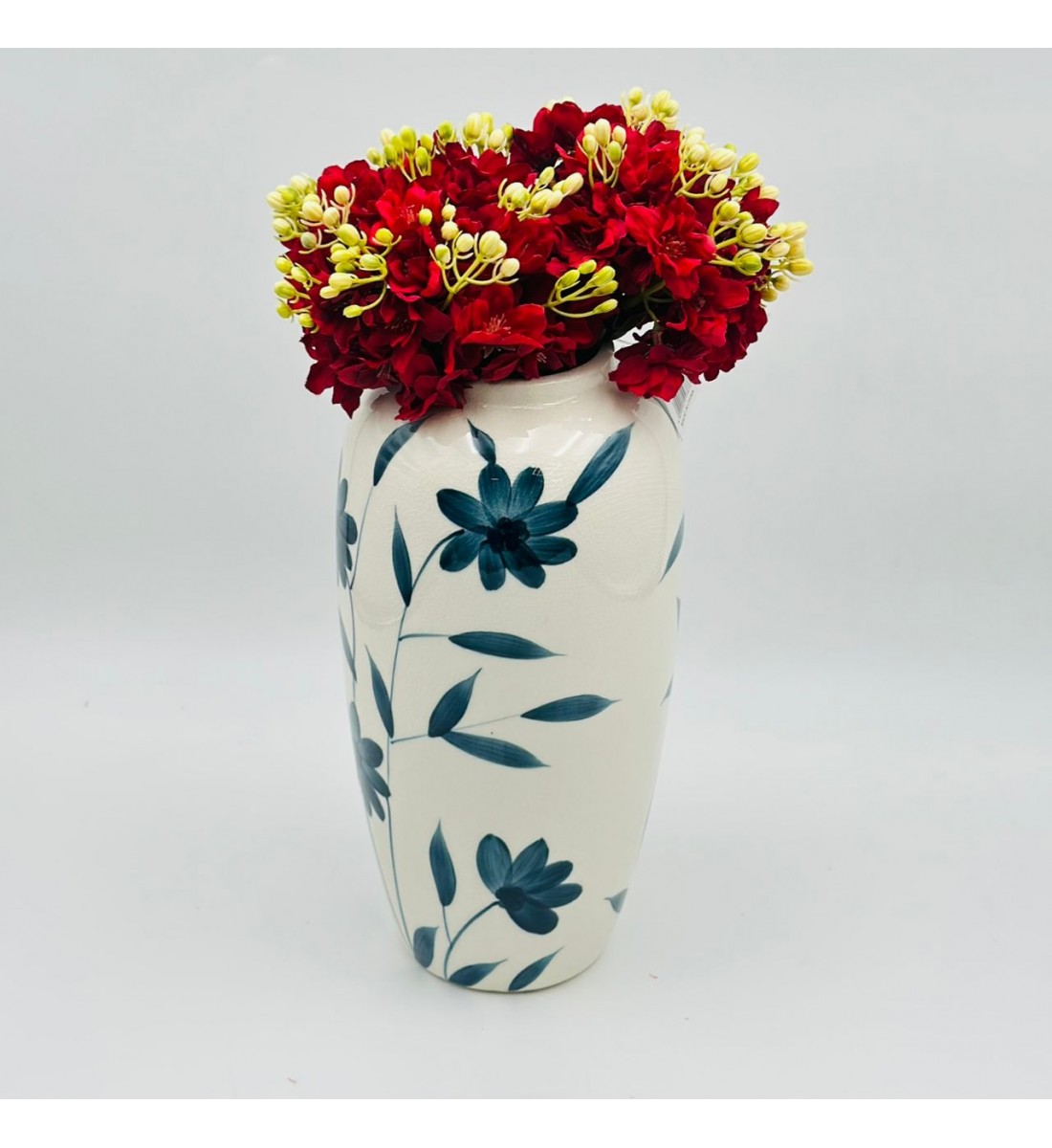 فازة ديكور أنيقة مصنوعة سيراميك26×7×7سم 