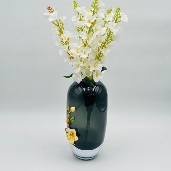 فازة ديكور أنيقة مصنوعة من الزجاج   26×4×4سم 