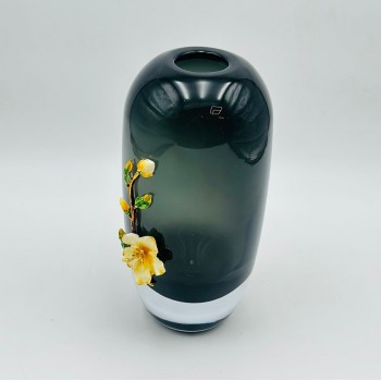 فازة ديكور أنيقة مصنوعة من الزجاج   26×4×4سم 