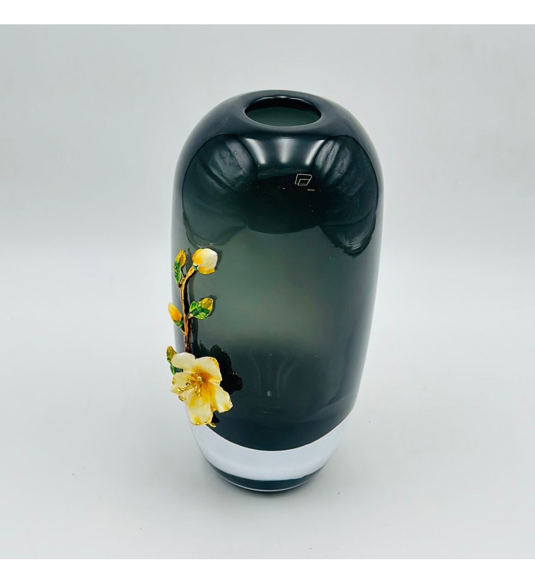 فازة ديكور أنيقة مصنوعة من الزجاج   26×4×4سم 