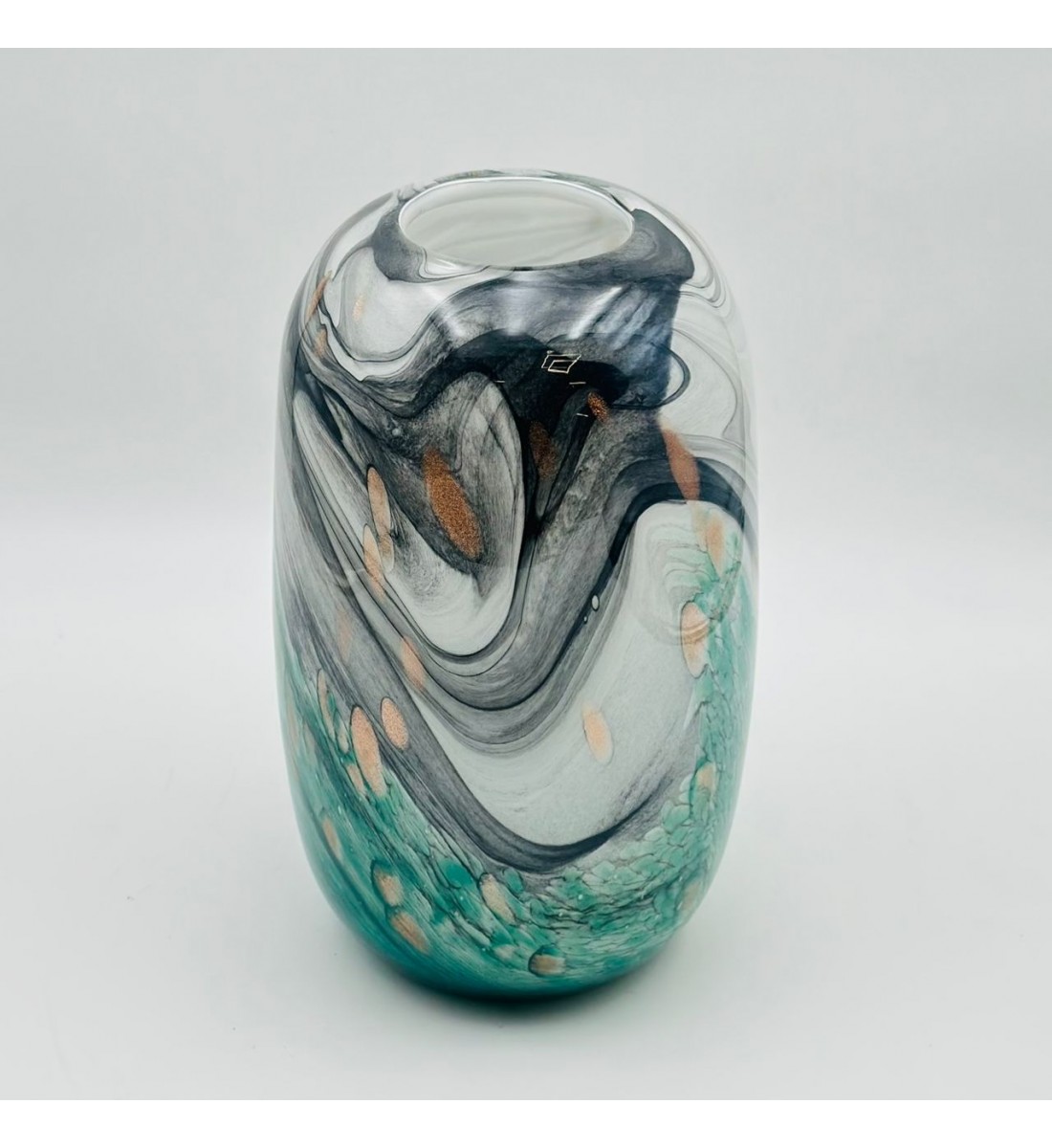 فازة ديكور أنيقة مصنوعة من الزجاج   30×8×8سم 