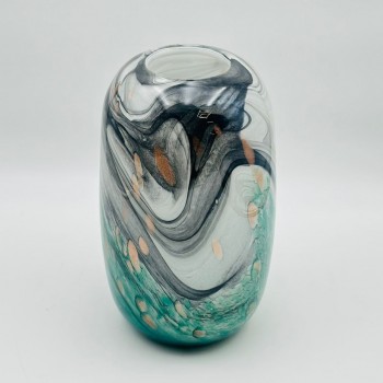 فازة ديكور أنيقة مصنوعة من الزجاج   30×8×8سم 