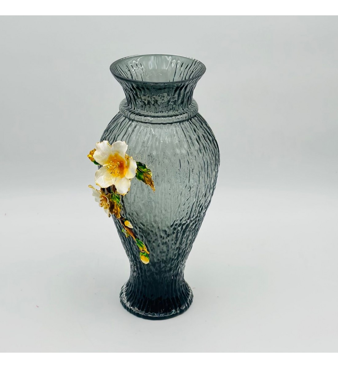 فازة ديكور أنيقة مصنوعة من الزجاج 36×12×12سم 