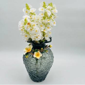 فازة ديكور أنيقة مصنوعة من الزجاج30×17×17سم 