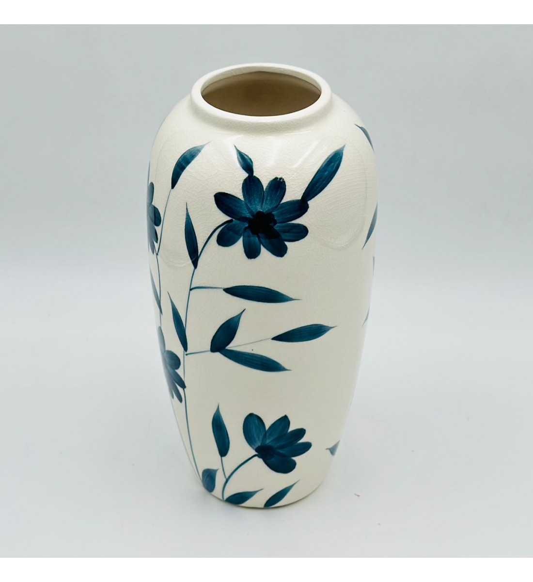 فازة ديكور أنيقة مصنوعة سيراميك 30×8×8سم 