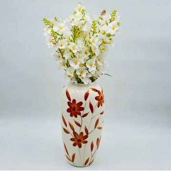 فازة ديكور أنيقة مصنوعة سيراميك 30×8×8سم 