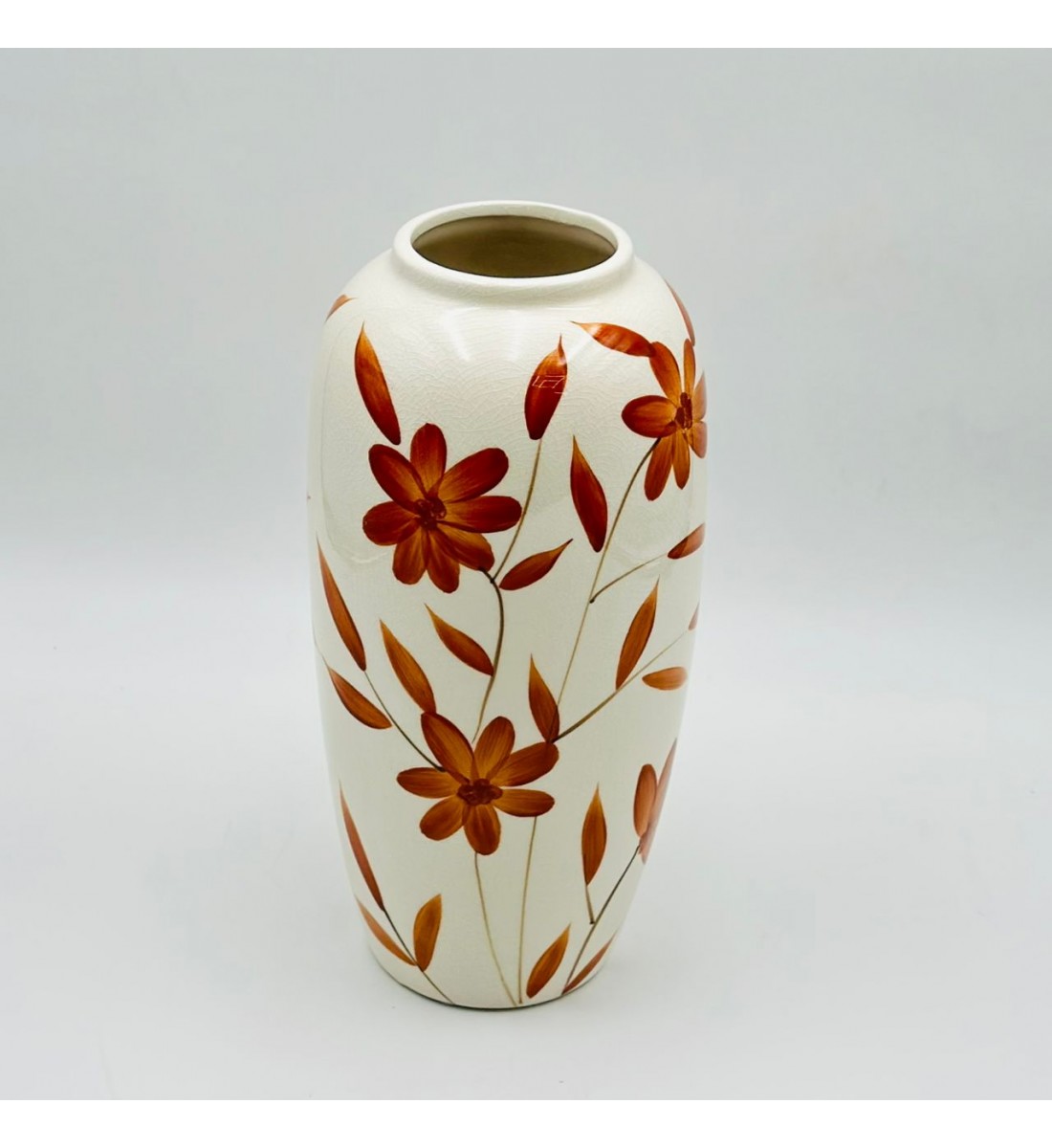 فازة ديكور أنيقة مصنوعة سيراميك 30×8×8سم 