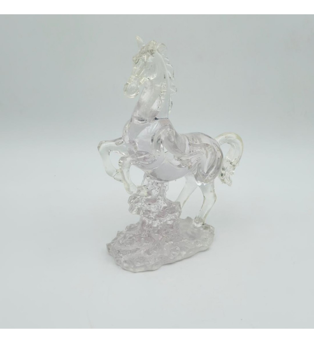 قطعة ديكور أنيقة بتصميم مجسّم لحصان في وضعية حركة30×18×8سم 