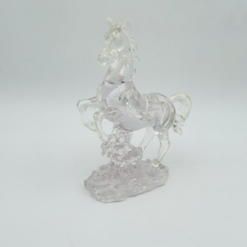 قطعة ديكور أنيقة بتصميم مجسّم لحصان في وضعية حركة30×18×8سم 
