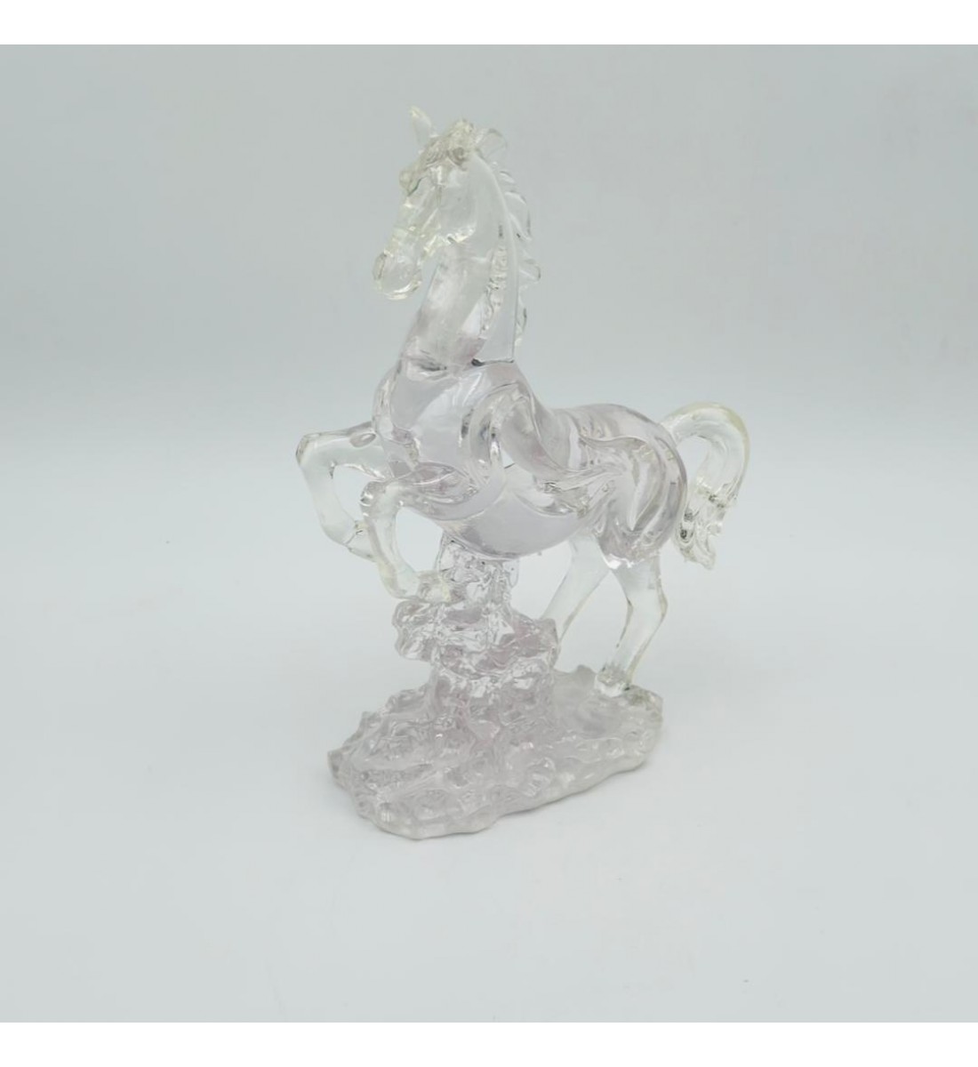 قطعة ديكور أنيقة بتصميم مجسّم لحصان في وضعية حركة30×18×8سم 