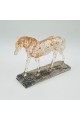 قطعة ديكور أنيقة بتصميم مجسّم لحصان في وضعية حركة28×9×24سم 