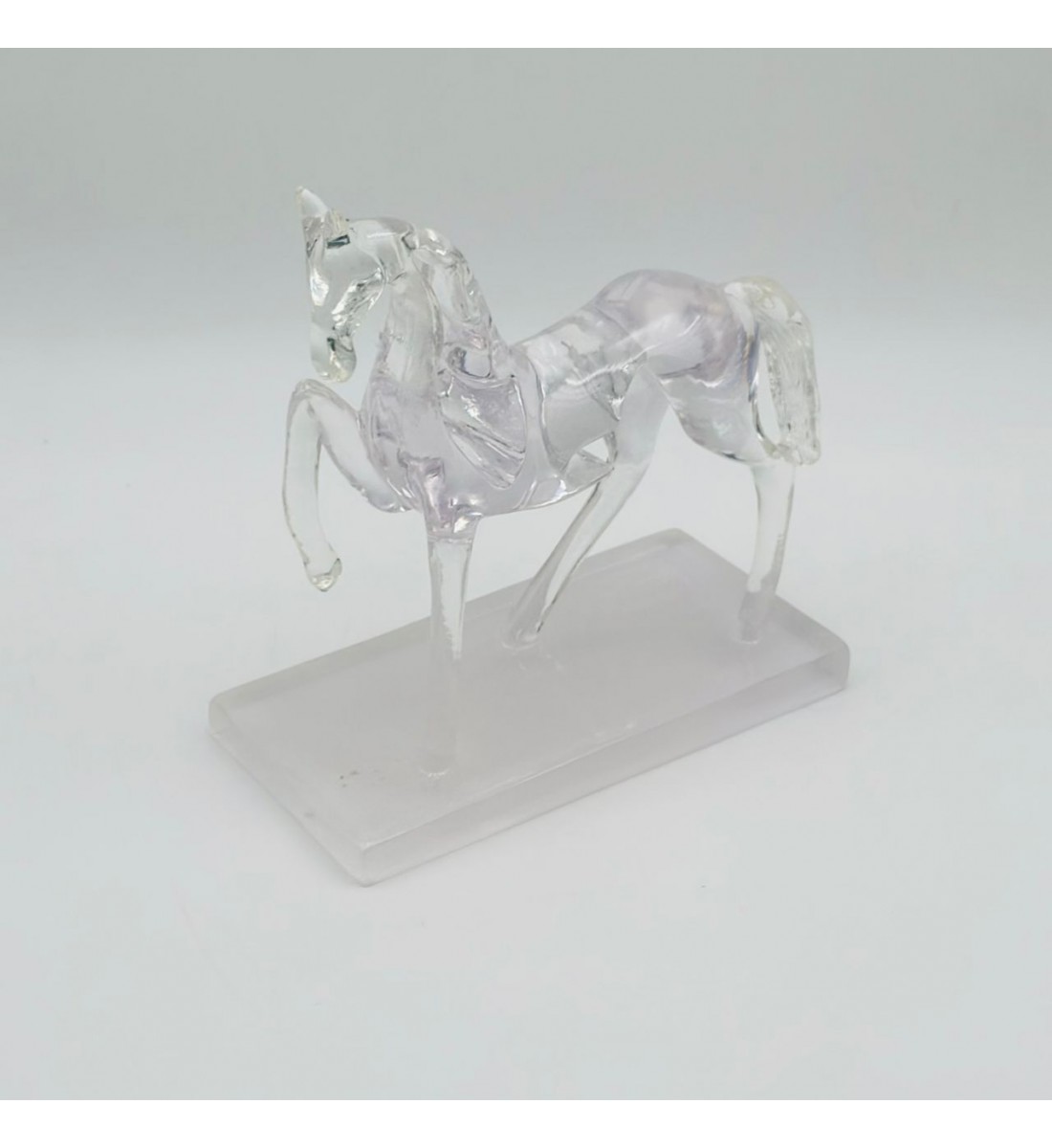 قطعة ديكور أنيقة بتصميم مجسّم لحصان في وضعية حركة21×11×23سم