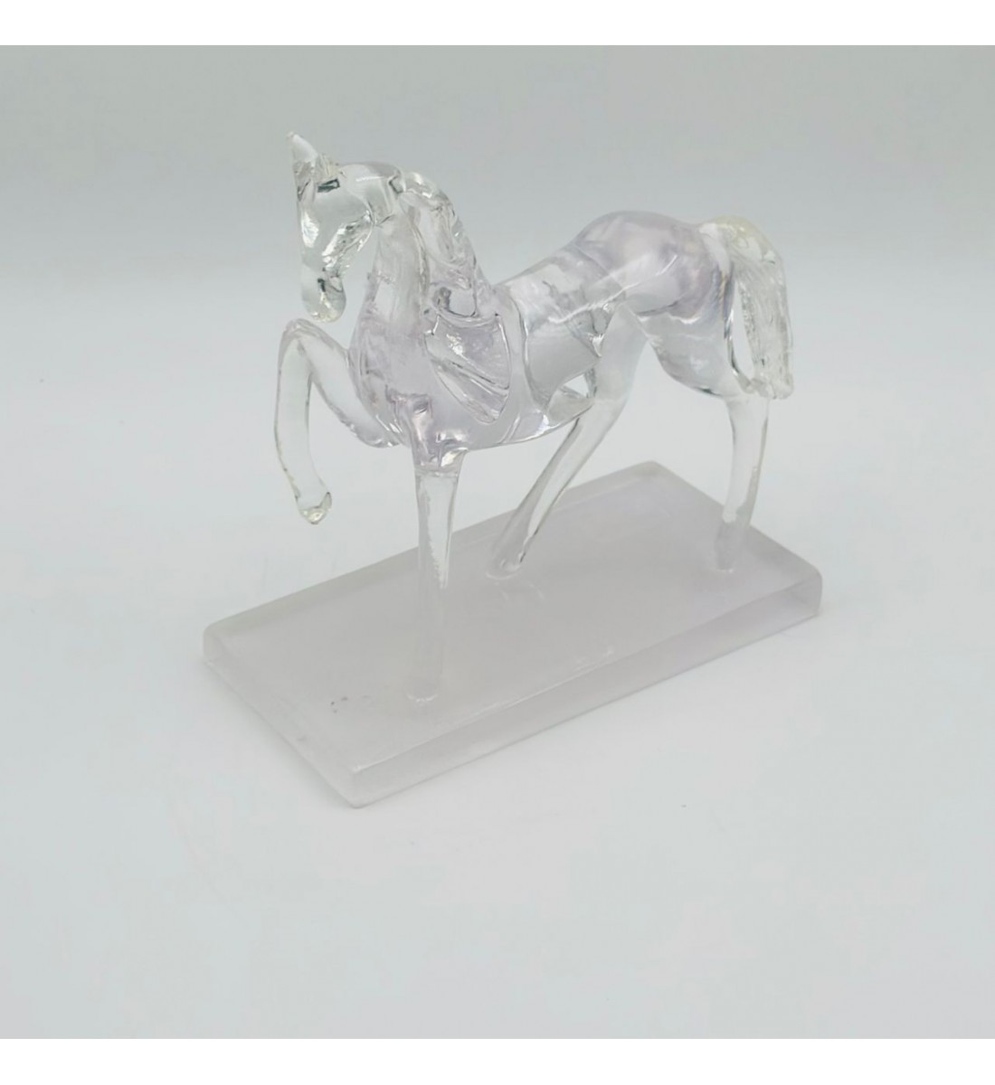 قطعة ديكور أنيقة بتصميم مجسّم لحصان في وضعية حركة21×11×23سم